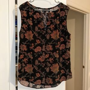 THEORY Silk Tie-front Blouse Top Style: Alamay Morris CDC Multi Floral P…